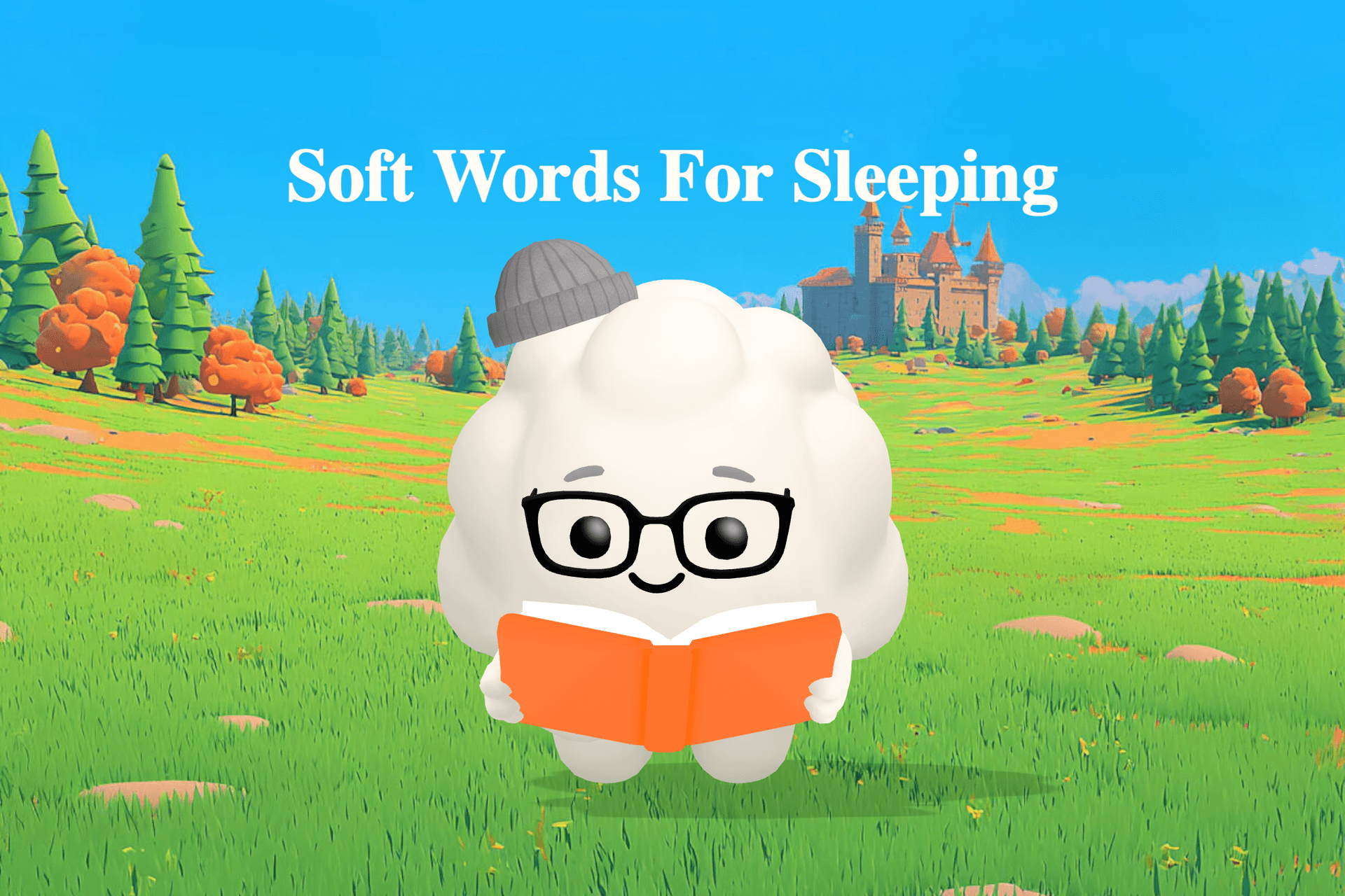 A soft, dreamy nighttime scene with a glowing silver moon above a mother gently singing her baby to sleep in a warm, cozy room.